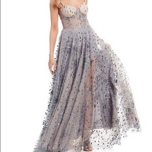 Dillard’s Blue/Gray Sparkly Prom Dress